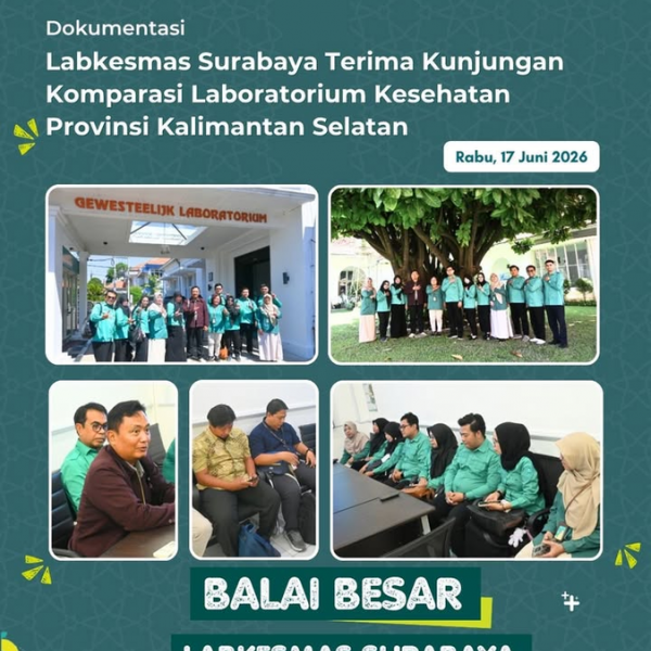 Labkesmas Surabaya Terima Kunjungan Komparasi Laboratorium Kesehatan Provinsi Kalimantan Selatan